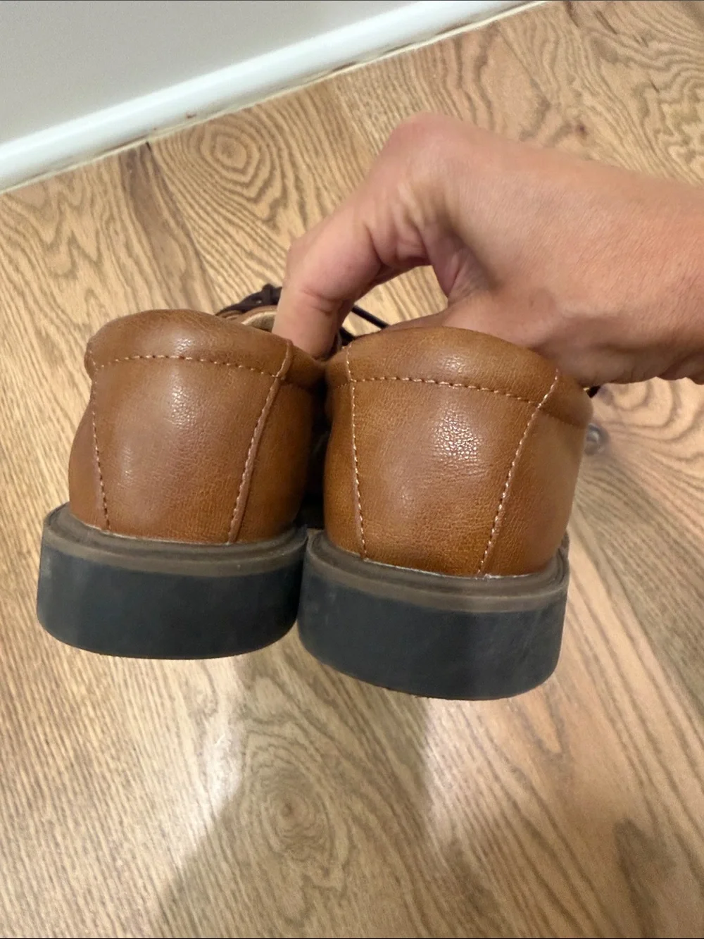 Cat & Jack Kids Brown Lace-Up Dress Shoes